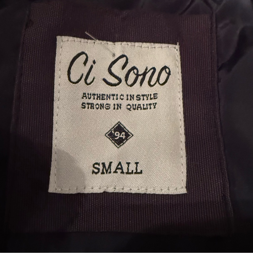 Ci Sono navy Quilted Vest with Gold Buttons - Picture 4 of 9
